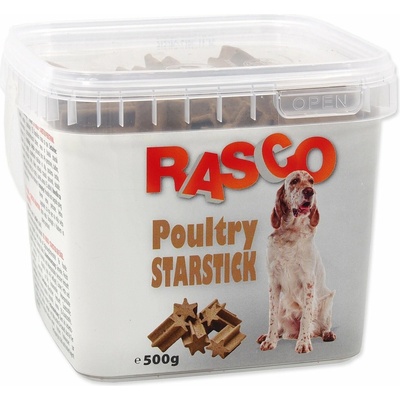 Pochúťka Rasco tyčinky hydinové v tvare hviezdy 2,5cm 500 g