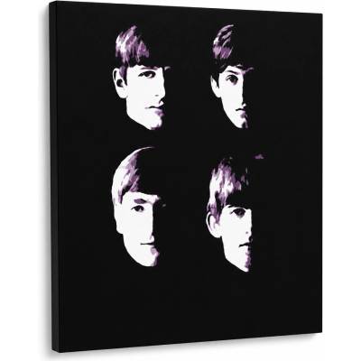 Ručne maľovaný POP Art obraz Beatles - 50x50 cm