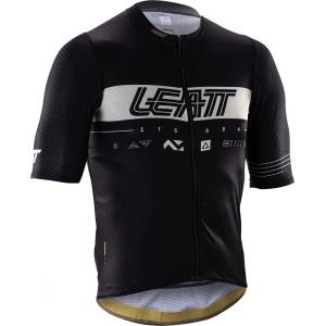 Leatt Мъжка фланелка с къс ръкав за колоездене Leatt MTB Endurance 6.0 Jersey Cycling jersey - Racing Black - размер XL (056-4115-0314)