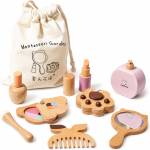Ginger Home Детски Дървен Козметичен Комплект ginger home, Гримове за Ролева Игра, Чантичка, Монтесори (hl005)