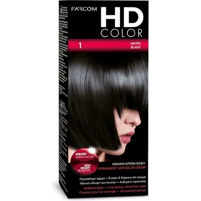 FARCOM HD color, Боя за коса, Номер 1, Черна