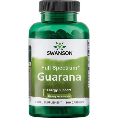 Swanson Full Spectrum Guarana, 500 mg, 100 капсули, Swanson (SW978)