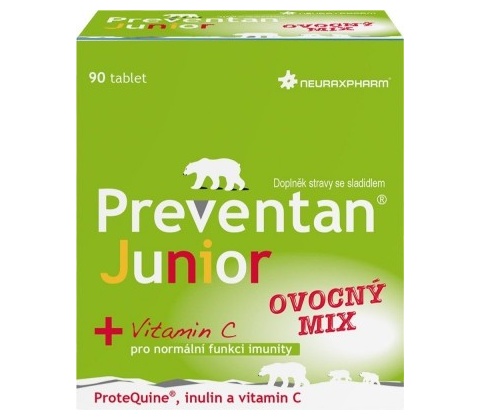 Preventan Junior ovocný mix 90 tablet