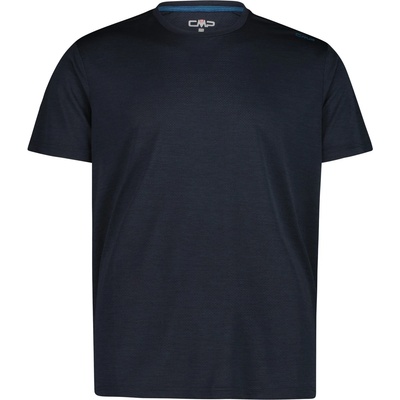 CMP Мъжка спортна тениска Cmp Jacquard T-Shirt Sport shirt - Black Blue - размер 46 (EU) (216-5629-0711)