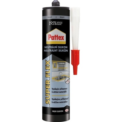 Pattex Neutrálny silikón 280 ml sivá