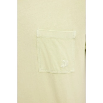 Vilebrequin Памучна тениска Vilebrequin TITAN в жълто с изчистен дизайн TTNCP103 (TTNCP103)