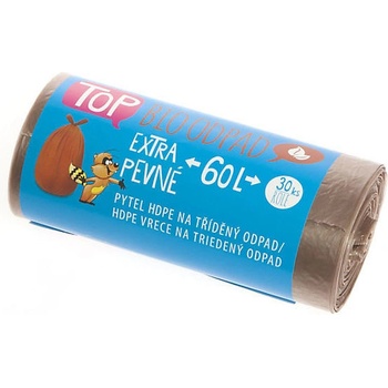 Vipor Pytle Tříděný odpad HDPE 10µm 60l 30ks hnědé