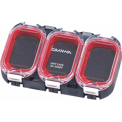 Daiwa Vodotesná Krabička Waterproof Sealed Unit Case 300 Červená 3 Priehradky