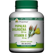 Bio-Pharma Pupalka dv.500 mg Vit.E 50 mg 130 kapsúl
