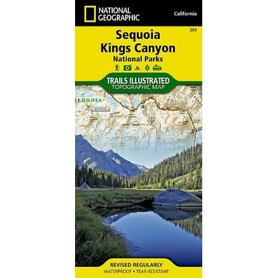 mapa Sequoia,Kings Canyon 1:80 t. NGS voděodolná