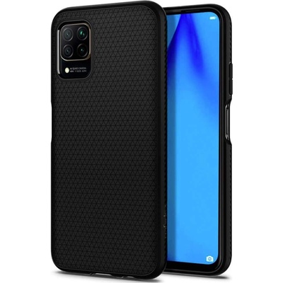 Spigen Liquid Air Case - тънък силиконов (TPU) калъф за Huawei P40 Lite (черен-мат)