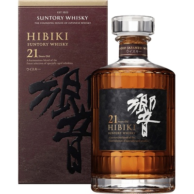 Suntory Hibiki 21 letá 43% 0,7 l (karton)