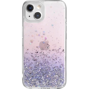 SwitchEasy Starfield Case - дизайнерски хибриден удароустойчив кейс за iPhone 13 (лилав)