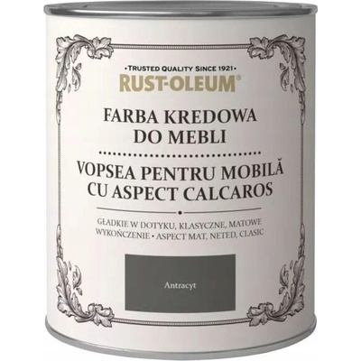 Rust-Oleum Barva na nábytek křídový mat 0,75 l antracit