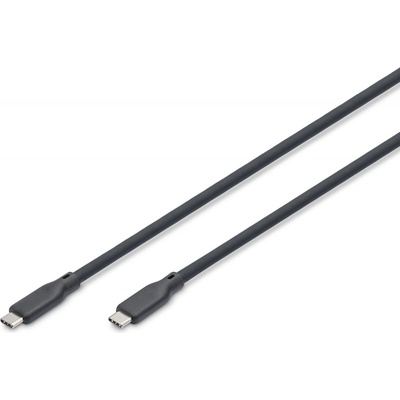 Digitus AK-300342-020-S USB 3.2, USB C vidlice,z obou stran, niklovaný, 2m, černý