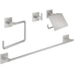 GROHE QuickFix Start Cube - Комплект аксесоари за баня 4 в 1, „Supersteel 41115DC0 (41115DC0)