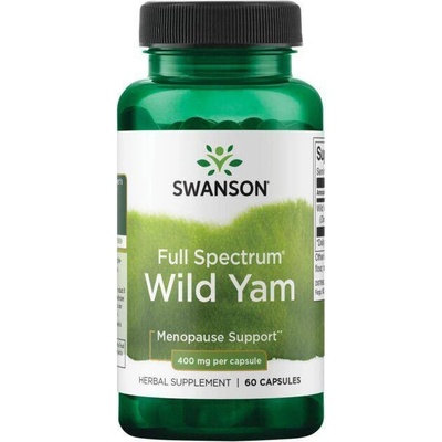 Swanson Wild Yam Root Divoký Yam 400 mg 60 kapslí