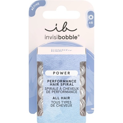 Invisibobble POWER Crystal Clear - Gumička do vlasů 6 ks