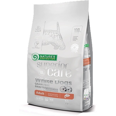 Nature's Protection Nature`s Protection White dogs Grain Free Salmon Adult Small and Mini Breed