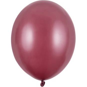 Party Deco Латексови Балони Металик, Бордо 30см