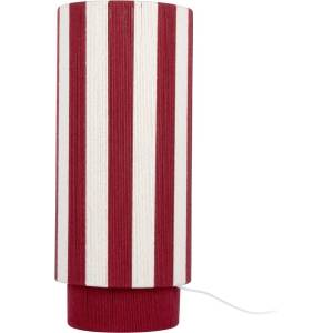 Leitmotiv Червена/бяла въжена настолна лампа (височина 58 cm) Vienna Stripes - Leitmotiv (LM2429RD)