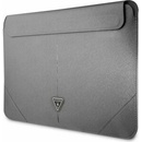 Guess Saffiano Triangle Metal Logo 3666339039882 stříbrná