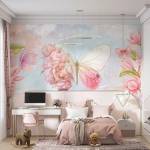 Art Gift Decor Фототапет пеперудени цветя