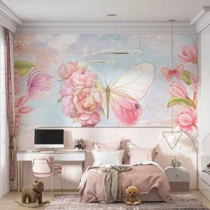 Art Gift Decor Фототапет пеперудени цветя