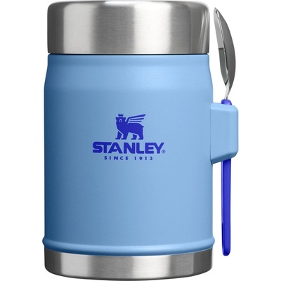 STANLEY Син термос за храна от неръждаема стомана 400 ml Legendary Food Jar + Spork Blue Sky - Stanley (10-11353-0113)