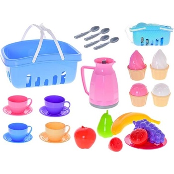 Mikro Комплект за чай в кошница с 25 бр. съдове и храни