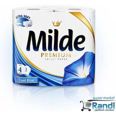 Тоалетна хартия Milde Cool Blue 4бр