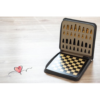 Italfama Магнитен шахматен комплект от абанос - голям