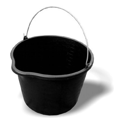 JAD Tools Murárske vedro čierne plastové 16 L s výlevku