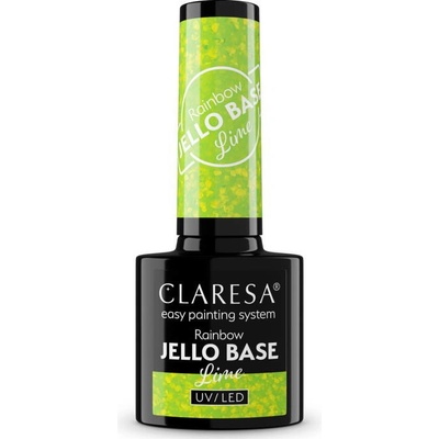 Gél lak CLARESA Rainbow JELLO base lime 5 ml