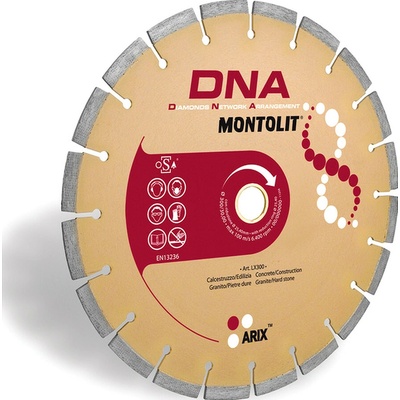 Montolit LX400 – Segmentový diamantový kotúč DNA na stavebné materiály, Ø400mm, mokré/suché rezanie