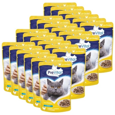 PreVital Cat Консерва пиле в сос 24 x 100 г
