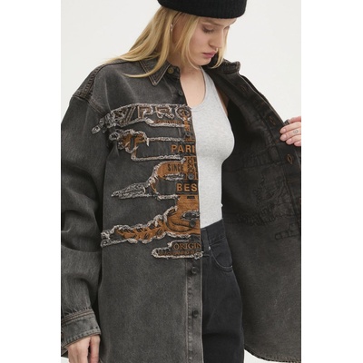 Y/Project Дънкова риза Y/Project EVERGREEN PARIS' BEST PATCH DENIM SHIRT (207SI002)