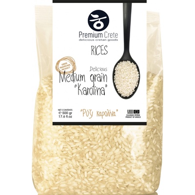 Premium Crete Kulatozrnná řecká rýže Karolina 0,5 kg
