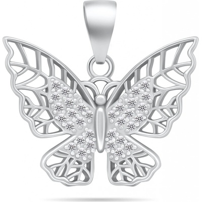 Brilio Silver Okouzlující stříbrný přívěsek Motýl PT34W