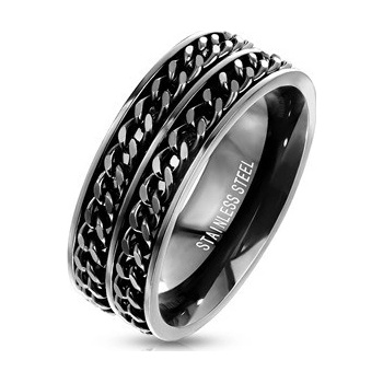 Šperky4U Pánský ocelový prsten OPR1958