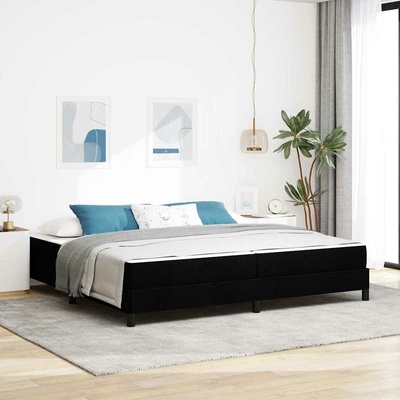 zahrada-XL 3398516 Postel s boxspringem s matrací Černá textil