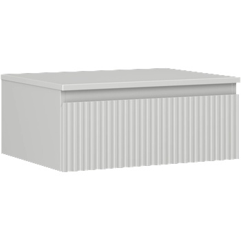 Mexen Rivel шкаф за баня под мивка 60 см с плот, 1 чекмедже, с релеф, сив мат - 91A20-06023-1-BFC62 (91A20-06023-1-BFC62)