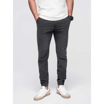 Ombre Men's denim pants with wash effect grey
