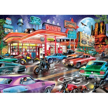 EUROGRAPHICS - Puzzle Route 66 Diner - 1 000 piese