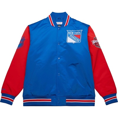 Mitchell & Ness pánska bunda New York Rangers Primetime Heavyweight Satin Jacket Current Logo