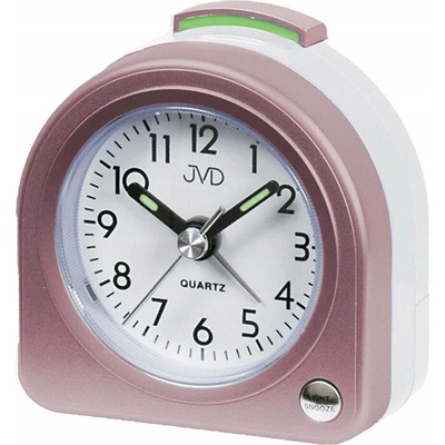 MALÝ RŮŽOVÝ PŮLKRUHOVÝ S PODSVÍCENÍM JVD SR266.6 A FUNKCÍ SNOOZE