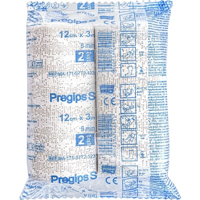 Matopat Rýchlotuhnúci sadrový obväz Matopat Pregips S na fixáciu 12 cm x 3 m 2 ks