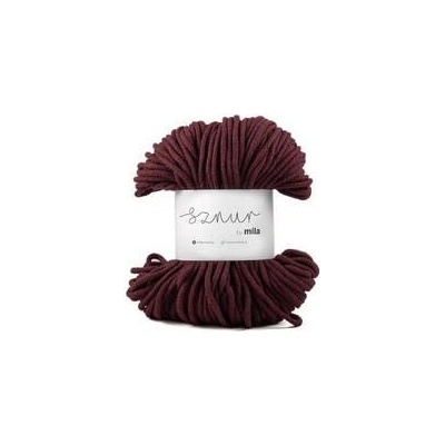 Bavlněná šnůra MILA 3 mm - burgund