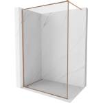 Mexen Kioto-F баня екран Walk-in с рамка 50 x 202 см, прозрачен 8 мм, четкана мед - 800-050-104-65-00 (800-050-104-65-00)