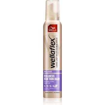 Wella Wellaflex Fullness Volume пяна втвърдител с екстра силна фиксация за фина коса 200ml